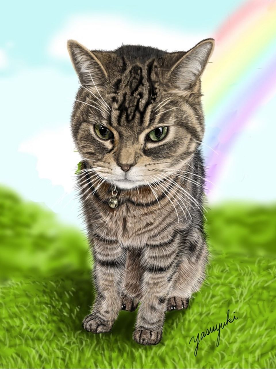 猫「トニーくん」似顔絵
